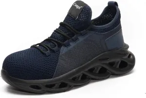 Safety Shoes Men Women Steel Toe Shoes Breathable and Anti-Collision Indestructible Work Shoes Construction Composite Toe Shoes