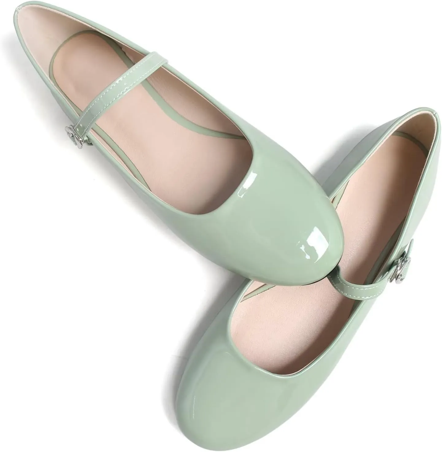 SAILING LU Women Pointed Toe Mary Janes Shoes Retro Plaid Dress Shoes Comfortable Ballet Flats Portable Holiday Shoes