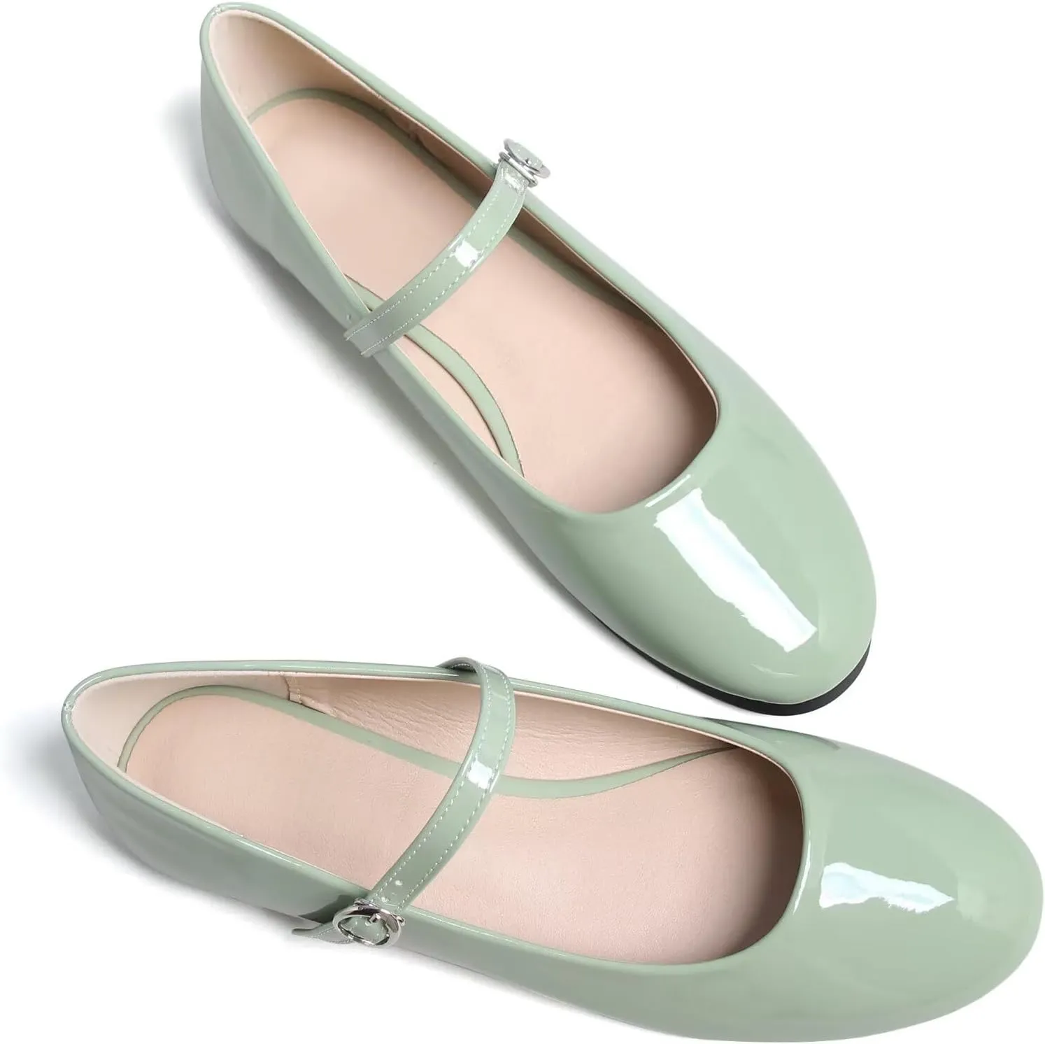 SAILING LU Women Pointed Toe Mary Janes Shoes Retro Plaid Dress Shoes Comfortable Ballet Flats Portable Holiday Shoes