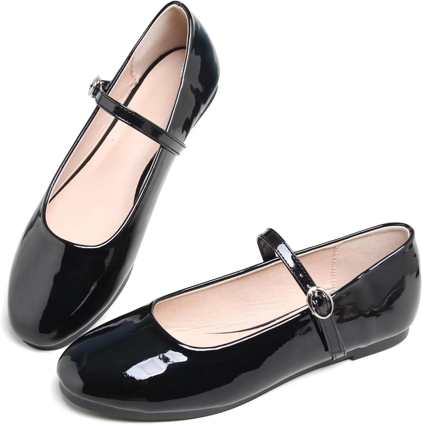 SAILING LU Women Pointed Toe Mary Janes Shoes Retro Plaid Dress Shoes Comfortable Ballet Flats Portable Holiday Shoes