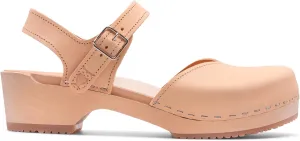 Sandgrens Handmade Swedish Wood Clogs for Women, Low Heel Sandals | Saragasso