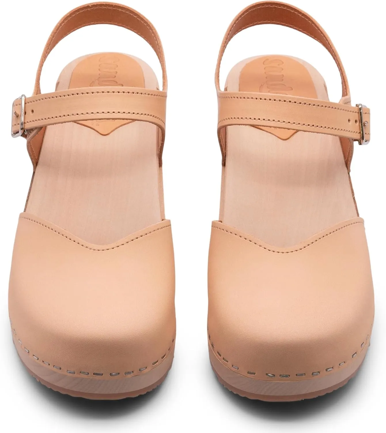 Sandgrens Handmade Swedish Wood Clogs for Women, Low Heel Sandals | Saragasso