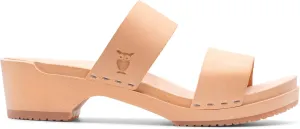 Sandgrens Handmade Swedish Wood Clogs for Women, Low Heel Sandals | Stockholm Low