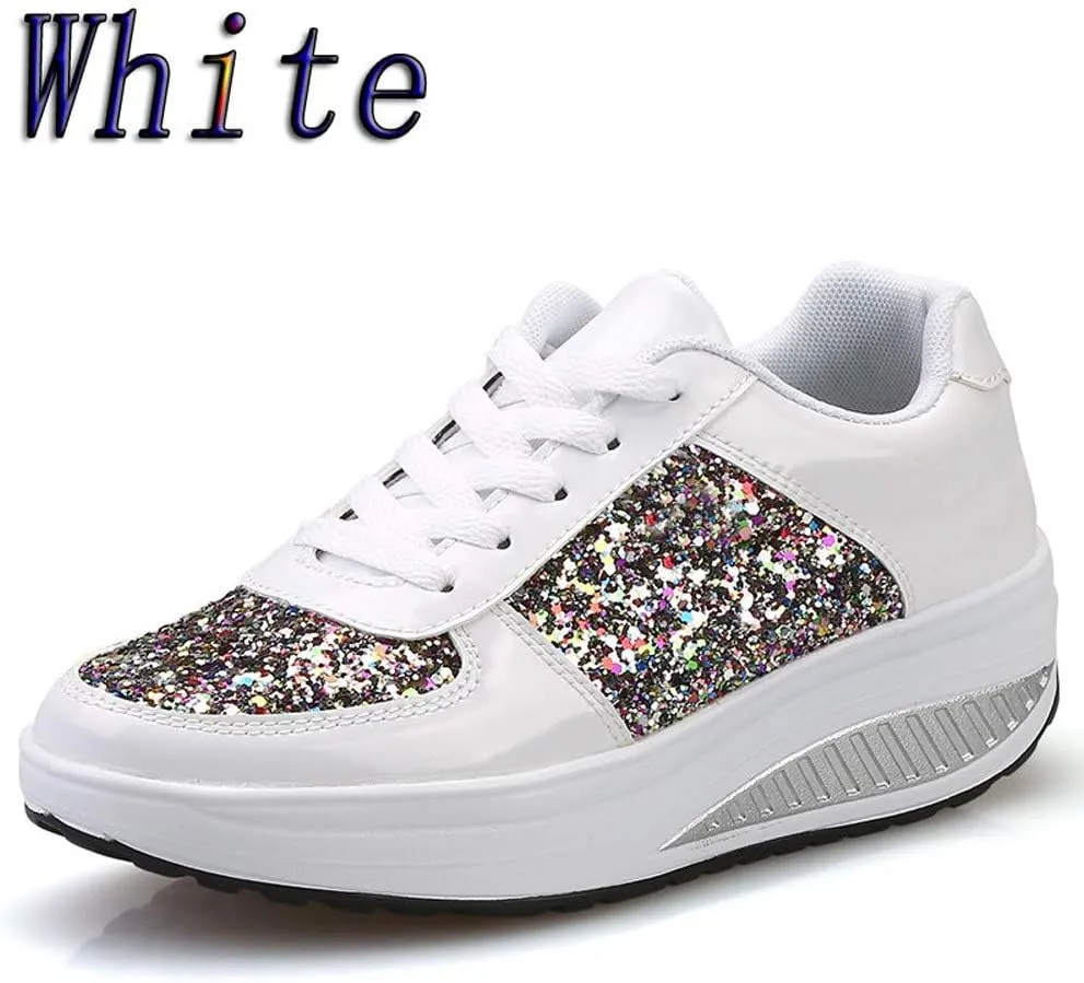 SBGMoSJ Womens Black Platform Fashion Sneakers Red and White Athletic Shoes Women's Womens Wide Width Shoes Dressy Casual Chunky Sneakers for Women Trendy Cute Comfy Fall Shoes Women