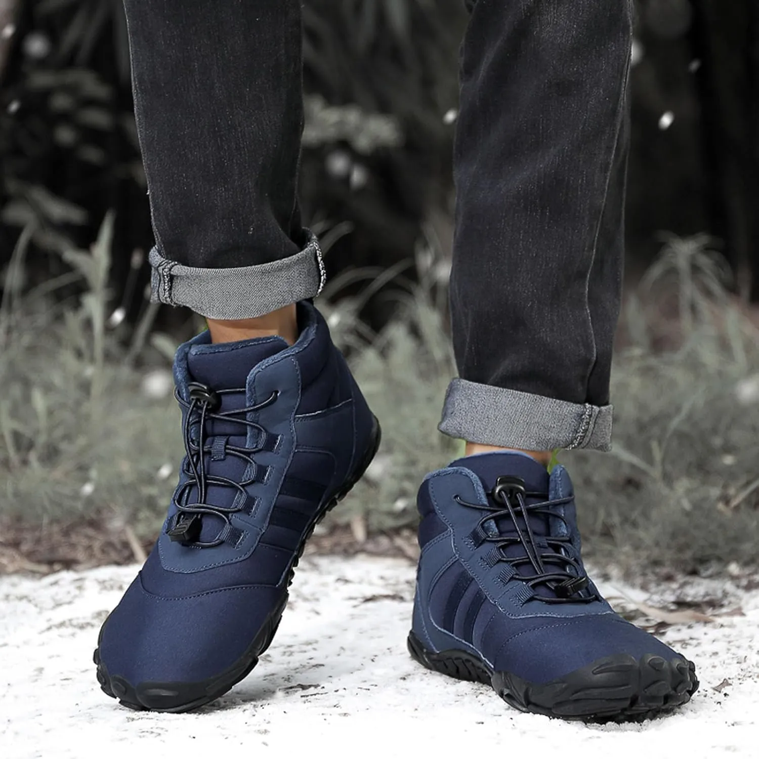 SECHRITE Women Barefoot Shoes Mens Minimalist Zero Drop Boots Wide Toe Box Toes Sneakers Workout Footwear Shoes