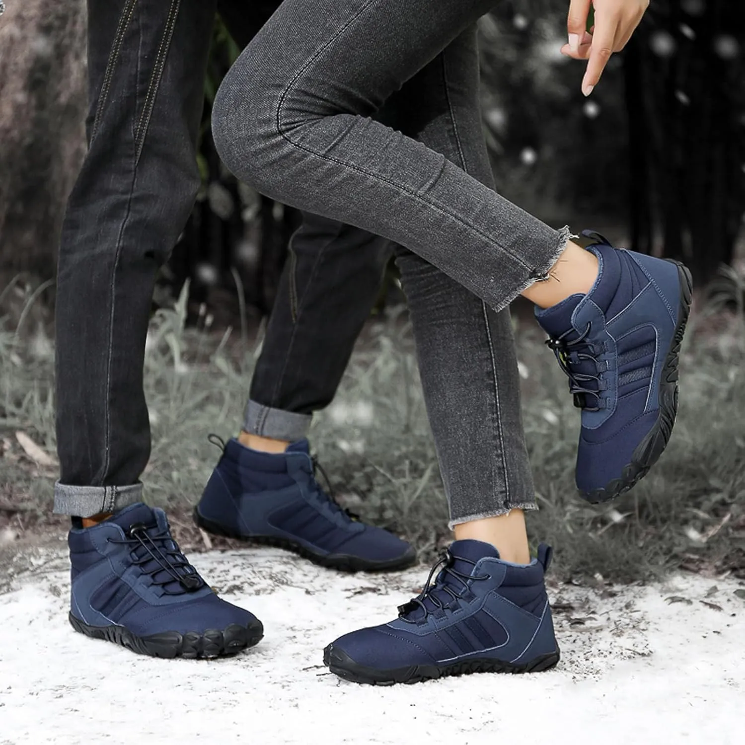 SECHRITE Women Barefoot Shoes Mens Minimalist Zero Drop Boots Wide Toe Box Toes Sneakers Workout Footwear Shoes