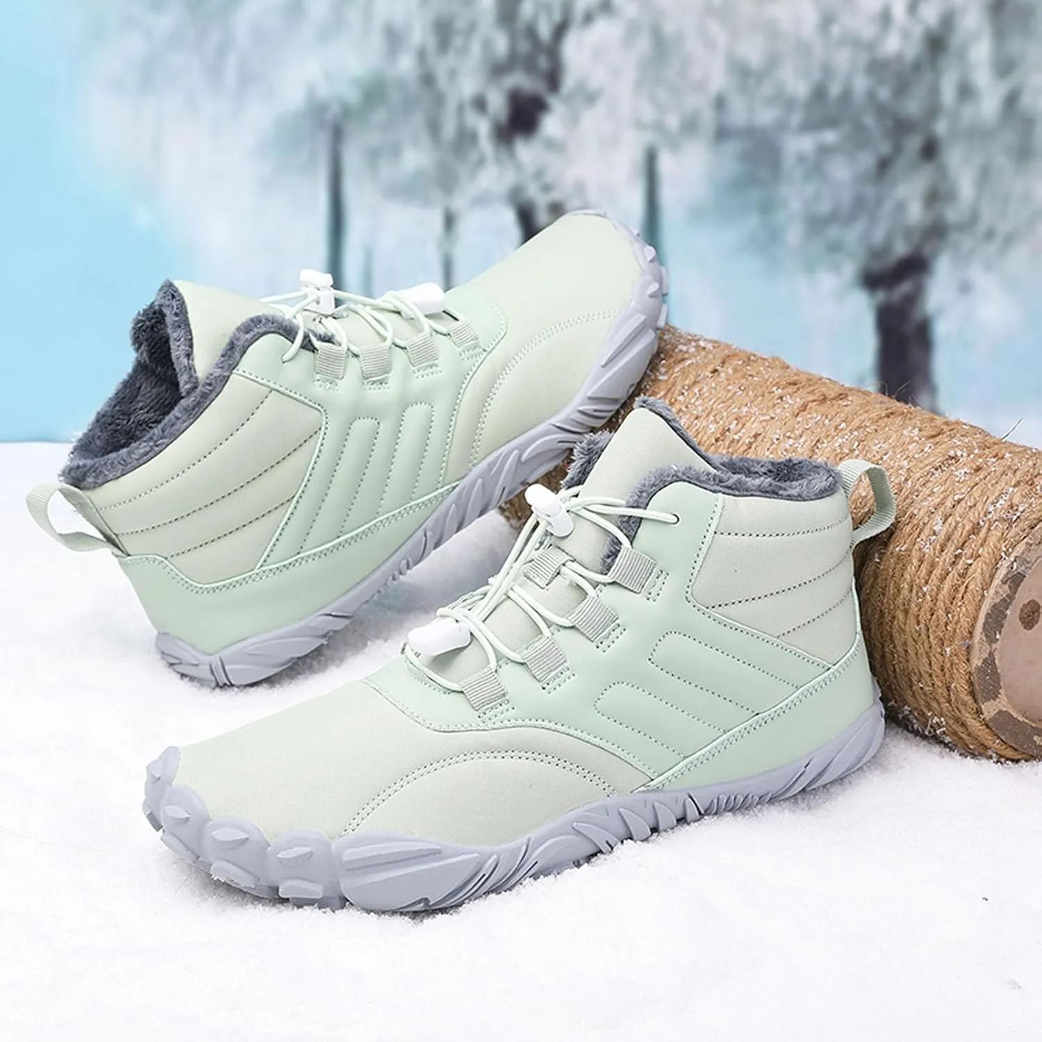 SECHRITE Women Barefoot Shoes Mens Minimalist Zero Drop Boots Wide Toe Box Toes Sneakers Workout Footwear Trail Running Hiking Shoes
