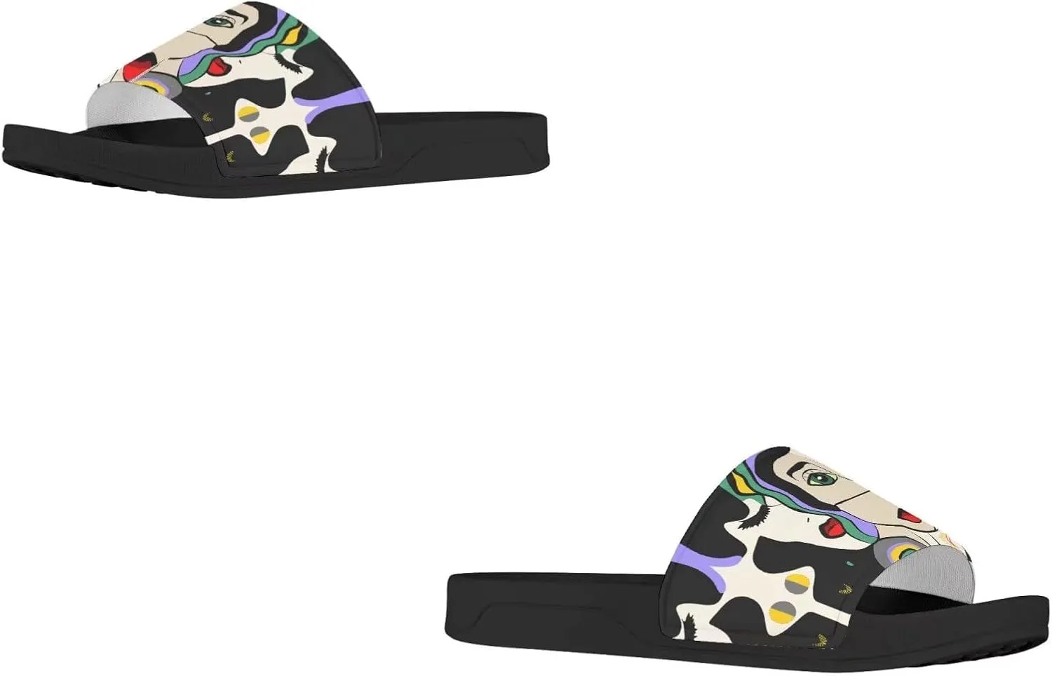 Slides & Slippers For Women, Men & Kids Non-Slip Lightweight Slippers Suitable For Bathroom Beach Pool