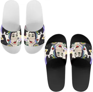 Slides & Slippers For Women, Men & Kids Non-Slip Lightweight Slippers Suitable For Bathroom Beach Pool