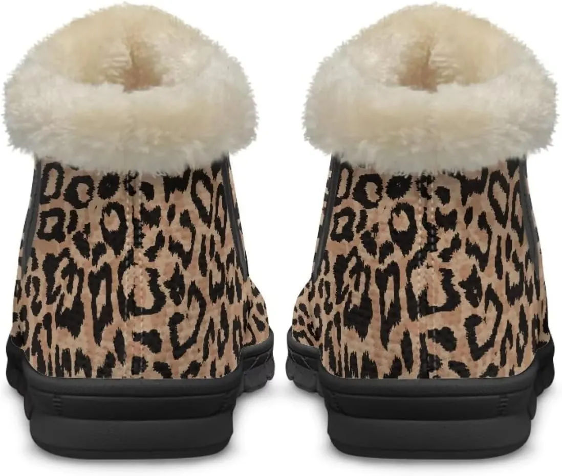 Snow Boots Cute Corgi Shoes Women Fur Lined Winter Unisex Shoes Anti-Slip Lightweight Ankle Boots for Walking Hiking