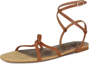 SOVANYOU Strappy Sandals for Women Dressy Flat Sandals Open Toe Cute Summer Sandal with Cross Ankle Strap