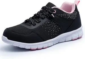 SPIEZ Lightweight Composite Toe Safety Shoes for Women, Non-Slip Puncture Proof Work Shoes for Ladies, Breathable Safety Toe Sneakers for Work and Daily Wear