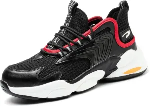 Steel Toe Shoes for Men Air Cushion Lightweight Work Shoes Comfortable Breathable Puncture Proof Sneakers Indestructible Construction Industrial Safety Shoes