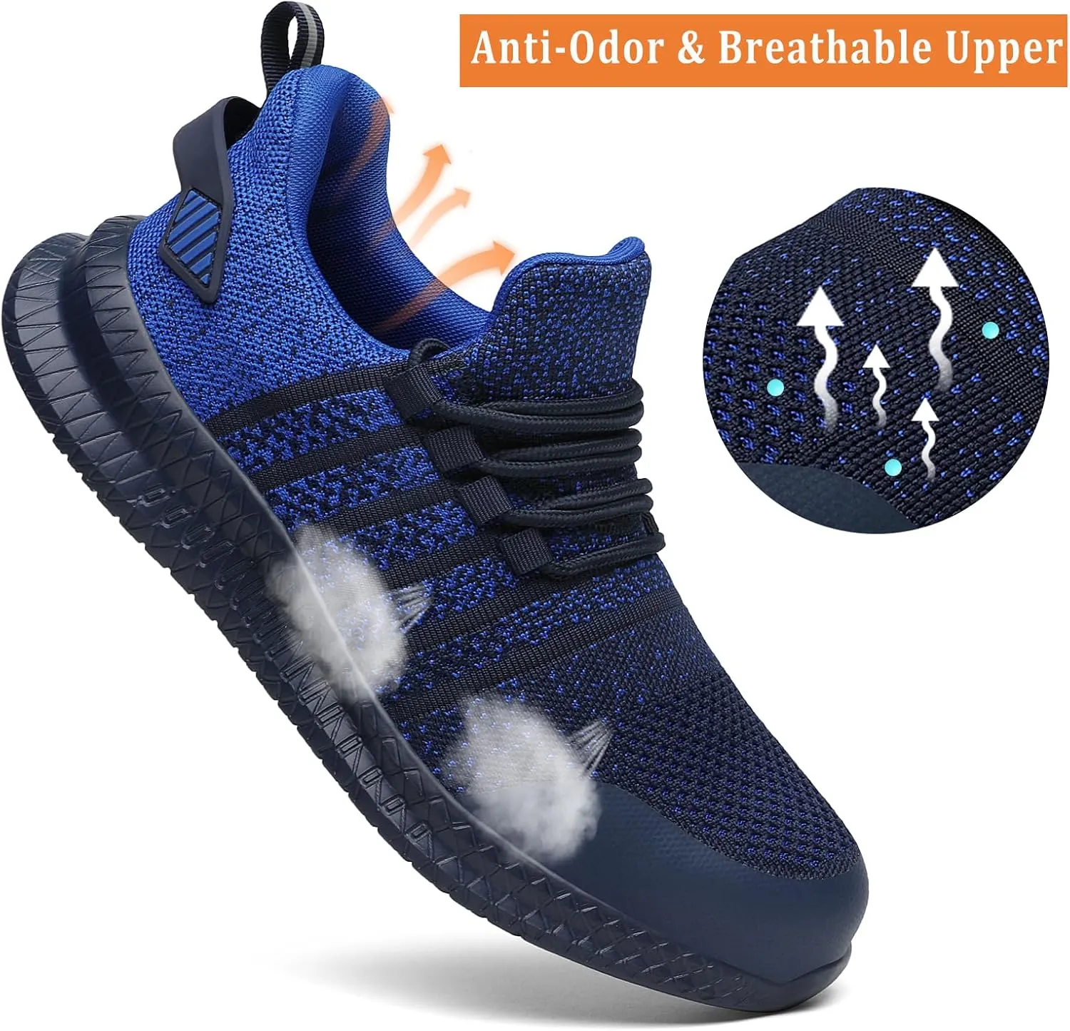 Steel Toe Shoes for Men and Women Comfortable Lightweight Work Safety Shoes Puncture Proof Slip Resistant Indestructible Sneakers Construction Work Utility