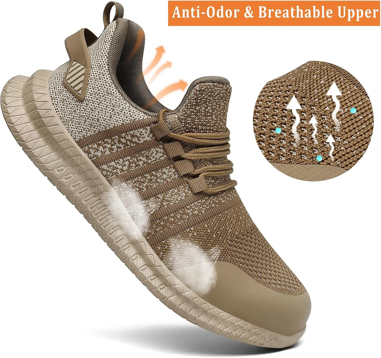 Steel Toe Shoes for Men and Women Comfortable Lightweight Work Safety Shoes Puncture Proof Slip Resistant Indestructible Sneakers Construction Work Utility