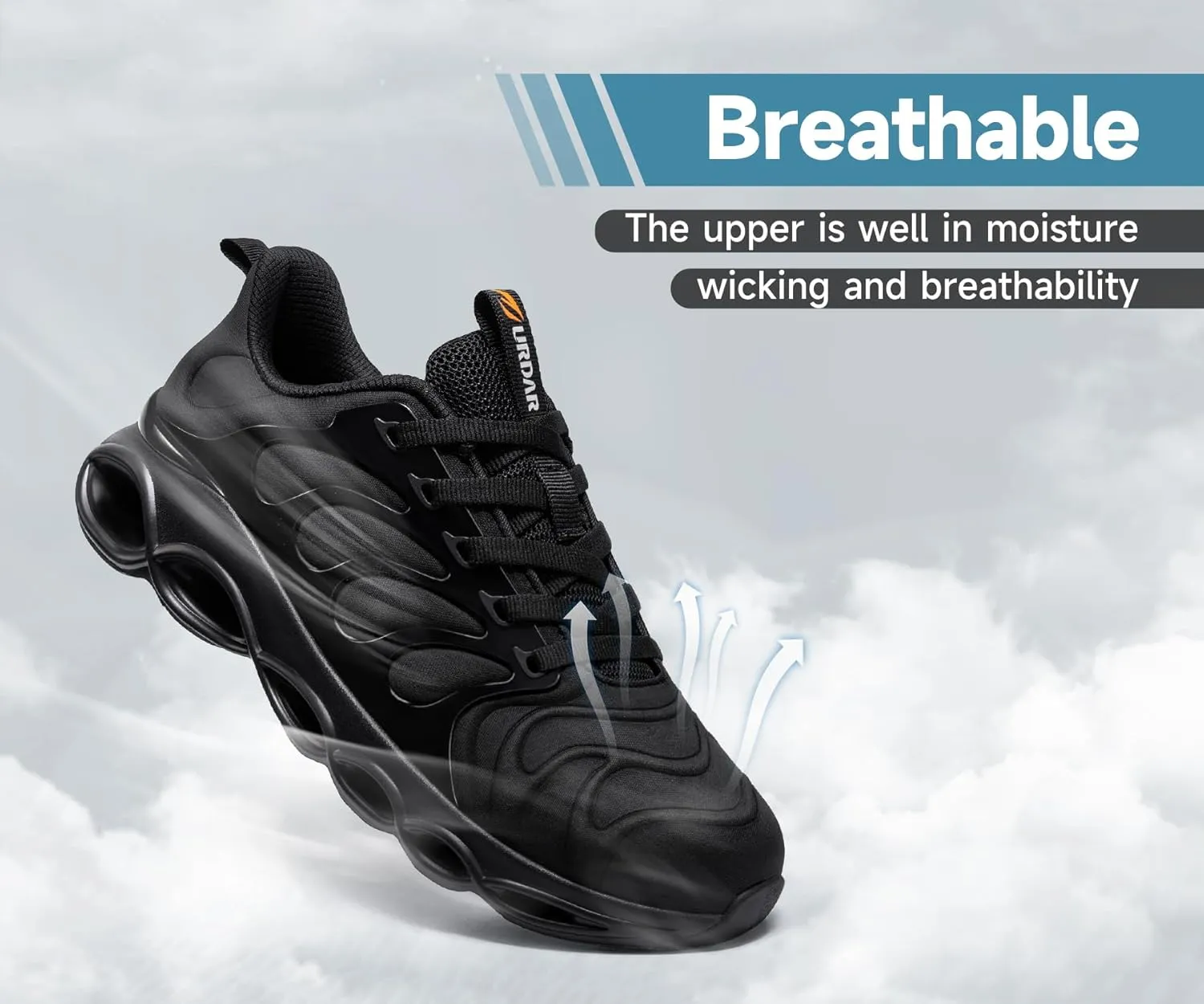 Steel Toe Shoes for Men Comfortable Safety Shoes Work Lightweight Steel Toe Sneakers Breathable Safety Sneakers Industrial Work Footwear
