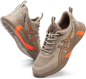 Steel Toe Shoes for Men Lightweight Indestructible Sneakers，Puncture Proof Comfortable Slip-On Safety Shoes for Industrial,Coustruction