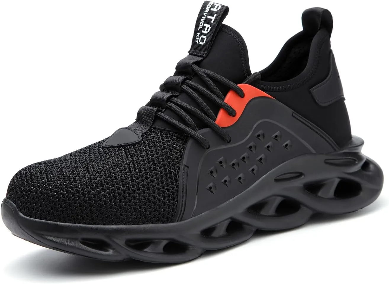 Steel Toe Shoes for Men Non-Slip Work Shoes Lightweight Comfortable Puncture-Proof Safety Shoes Indestructible Composite Toe Sneakers