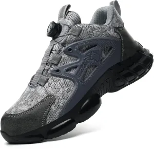 Steel Toe Shoes for Men Women Comfortable Safety Work Sneakers Industrial Non Slip Shoes Lightweight Puncture Proof