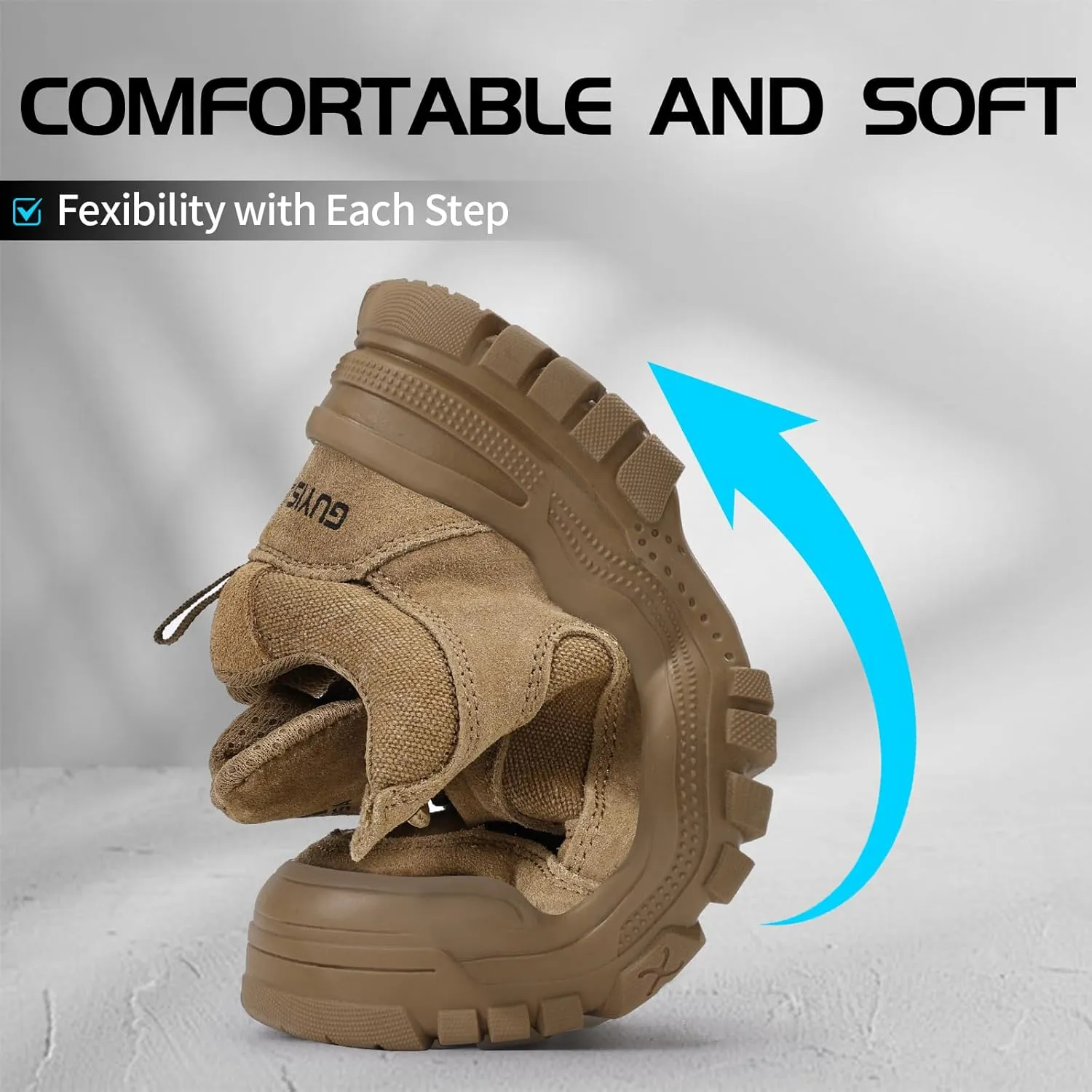 Steel Toe Shoes for Men Women Lightweight Work Shoes Mens Indestructible Safety Sneakers Puncture Proof Construction Shoe Composite Toe Sneakers