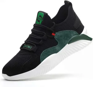 Steel Toe Shoes for Men Women Safety Shoes Work Sneakers Breathable Lightweight Industrial & Construction Shoe