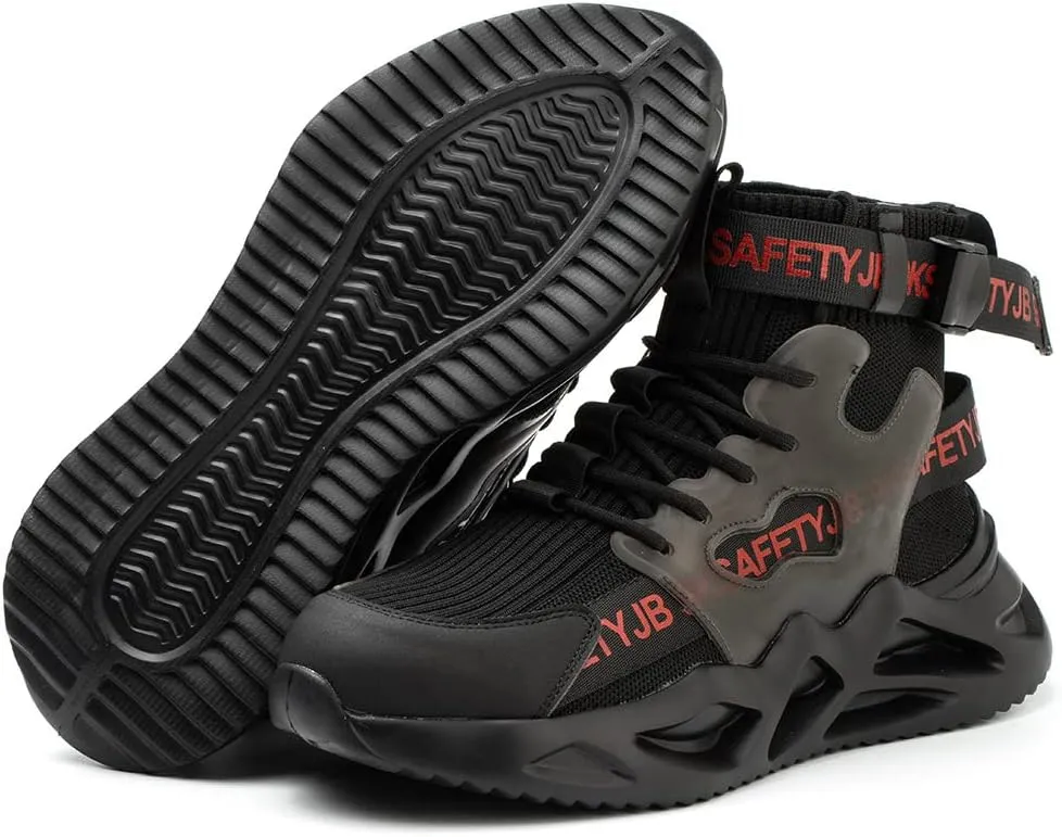Steel Toe Shoes for Men Women Safety Shoes Work Sneakers Breathable Lightweight Industrial & Construction Shoe