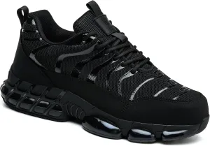 Steel Toe Shoes for Men Women Safety Work Sneakers Indestructible Comfortable Lightweight Breathable Construction Sneakers Anti Smashing Puncture Proof Air Cushion
