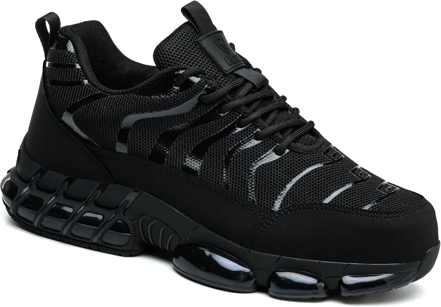Steel Toe Shoes for Men Women Safety Work Sneakers Indestructible Comfortable Lightweight Breathable Construction Sneakers Anti Smashing Puncture Proof Air Cushion