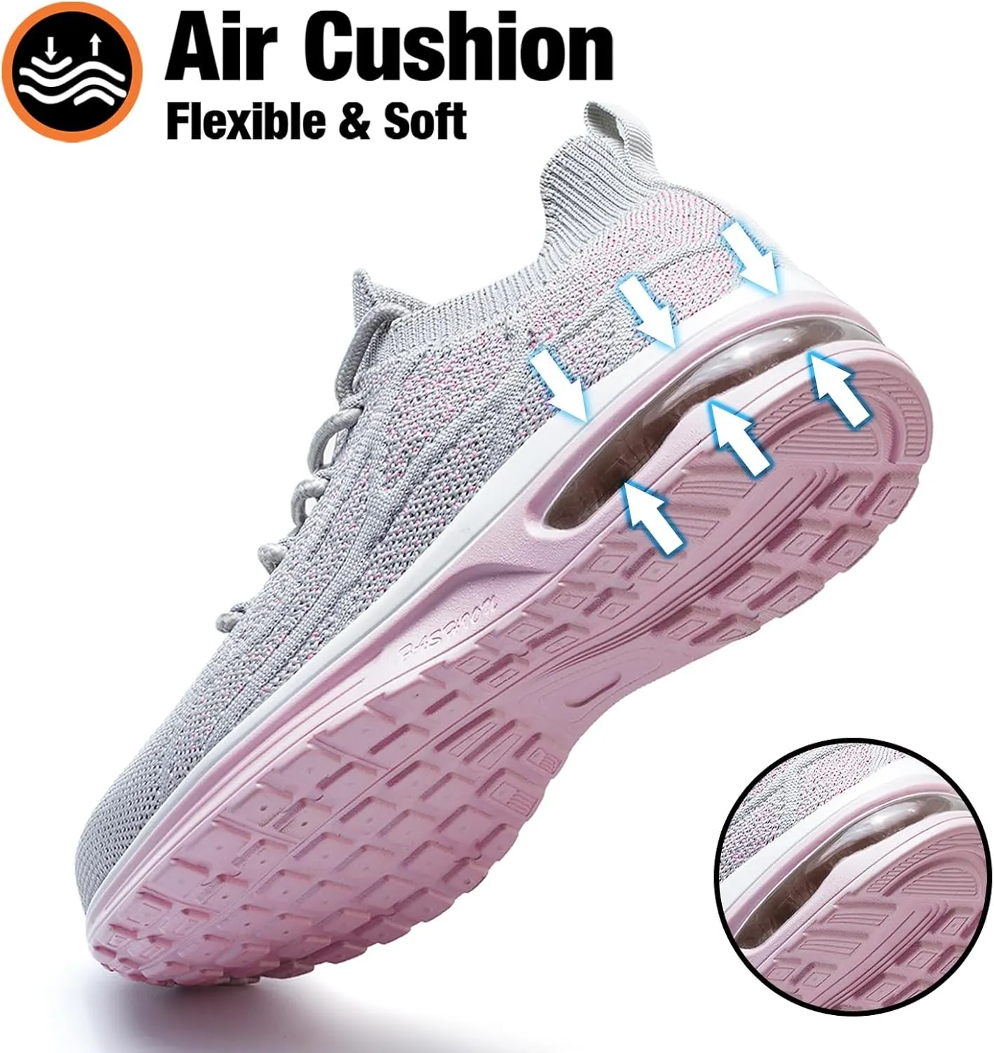 Steel Toe Shoes for Women Breathable Work Safety Sneakers Lightweight Comfortable Tennis Shoe Composite Toe Indestructible Shoes