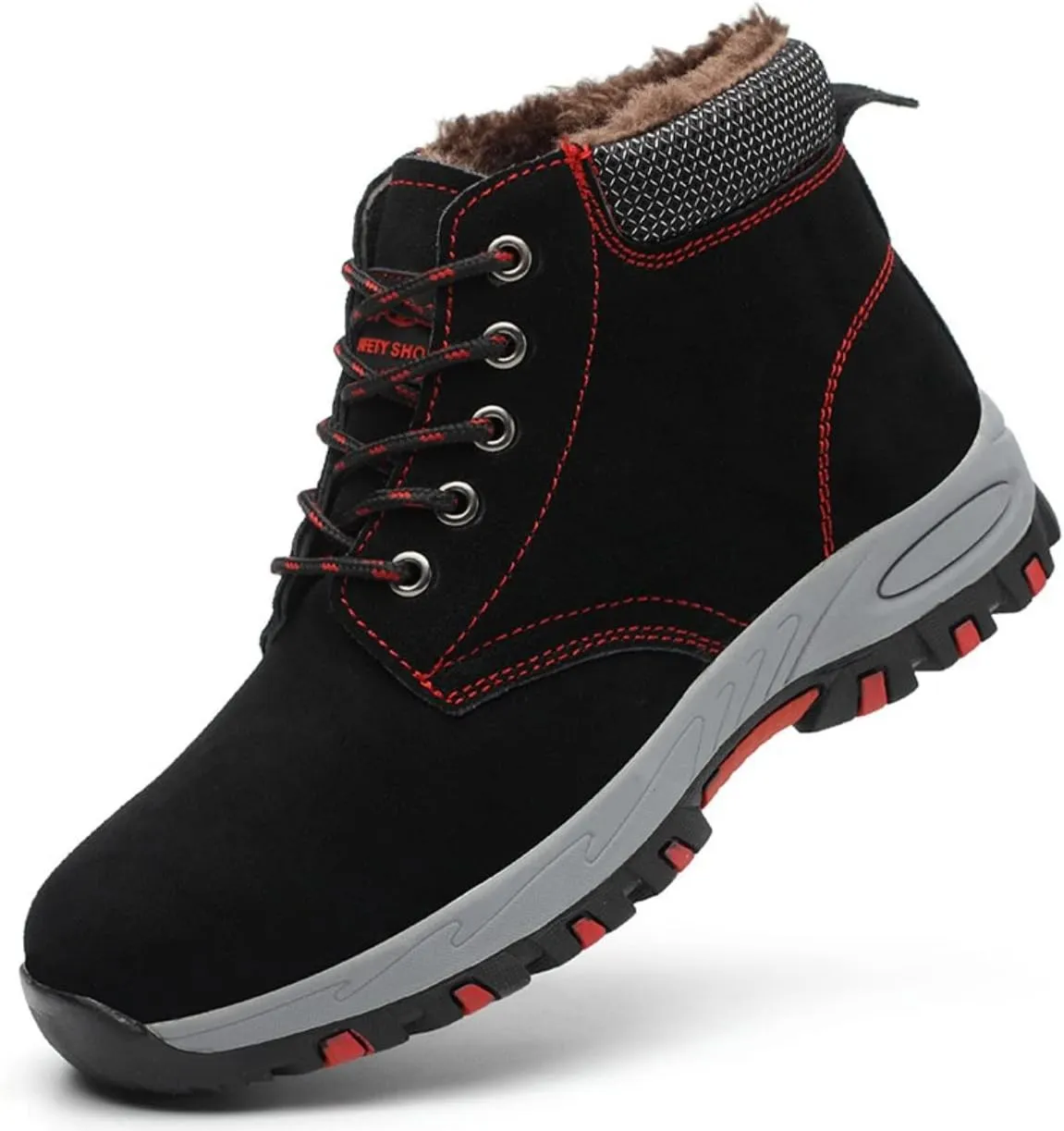 Steel Toe Shoes for Women Lightweight Work Safety Shoes Fashion Breathable Industrial Construction Steel Toe Sneakers