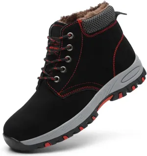 Steel Toe Shoes for Women Lightweight Work Safety Shoes Fashion Breathable Industrial Construction Steel Toe Sneakers