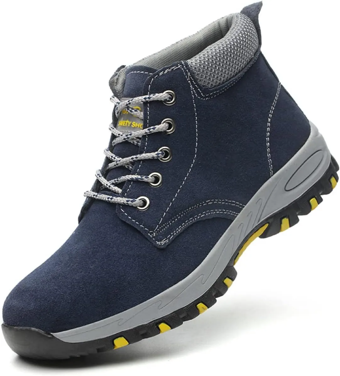 Steel Toe Shoes for Women Lightweight Work Safety Shoes Fashion Breathable Industrial Construction Steel Toe Sneakers