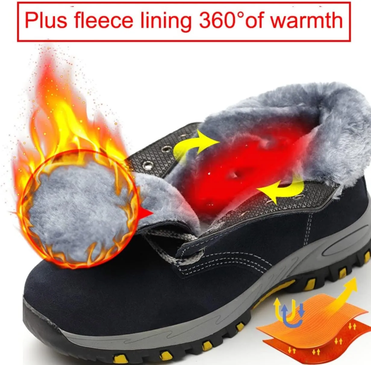 Steel Toe Shoes for Women Lightweight Work Safety Shoes Fashion Breathable Industrial Construction Steel Toe Sneakers
