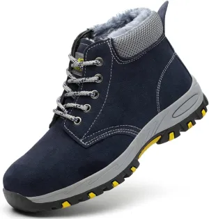 Steel Toe Shoes for Women Lightweight Work Safety Shoes Fashion Breathable Industrial Construction Steel Toe Sneakers