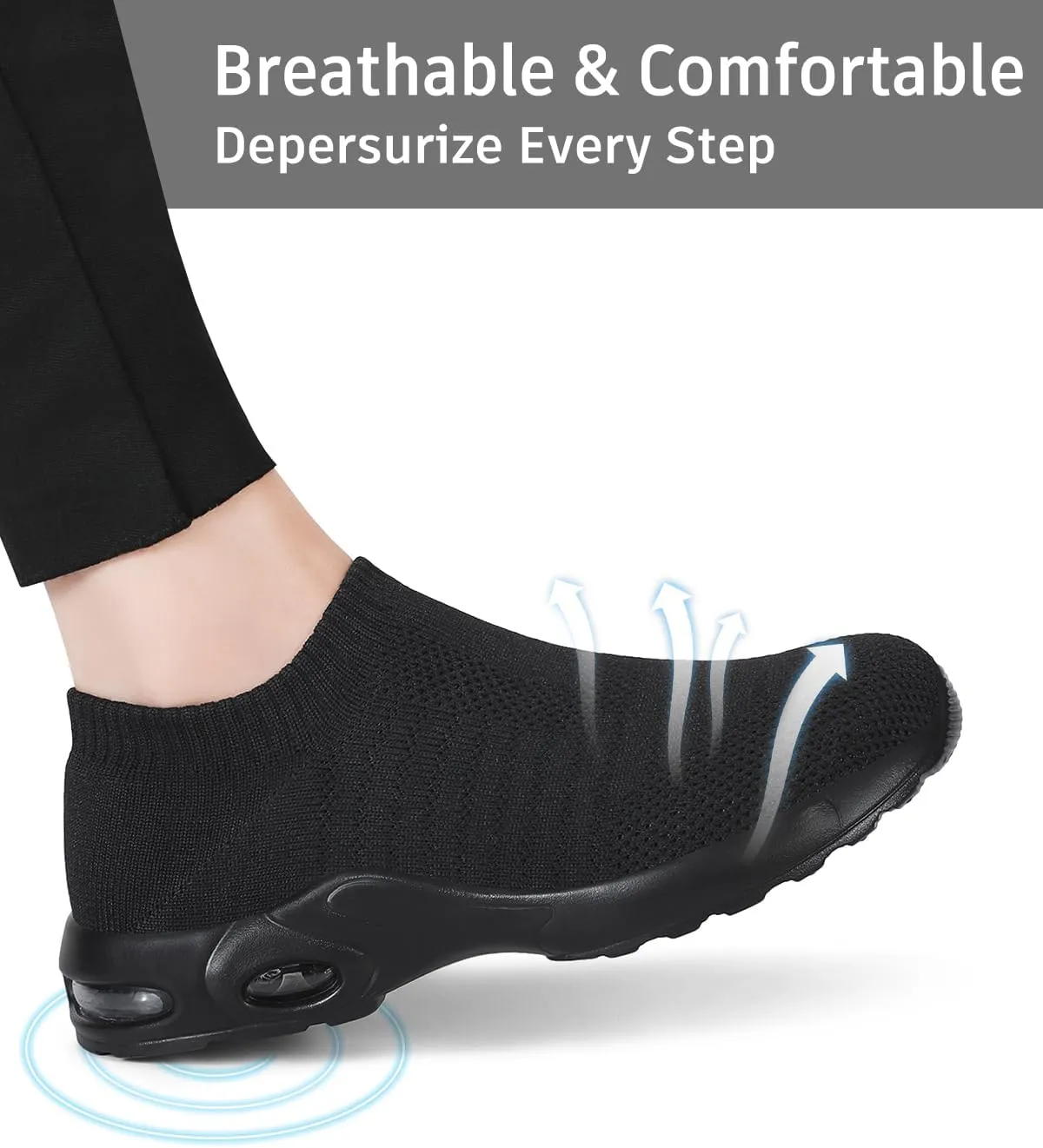 Steel Toe Shoes for Women with Arch Support, Lightweight Comfortable Work Safety Shoes Slip Resistant Indestructible Sneakers