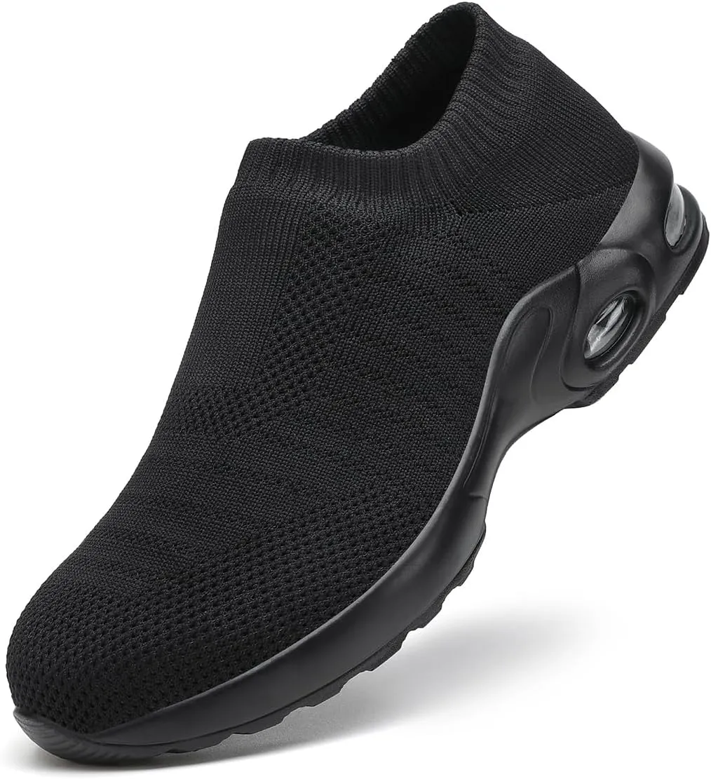 Steel Toe Shoes for Women with Arch Support, Lightweight Comfortable Work Safety Shoes Slip Resistant Indestructible Sneakers