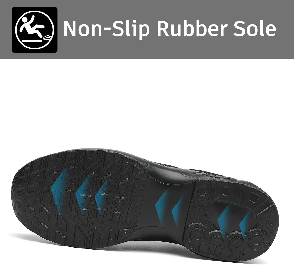 Steel Toe Shoes for Women with Arch Support, Lightweight Comfortable Work Safety Shoes Slip Resistant Indestructible Sneakers
