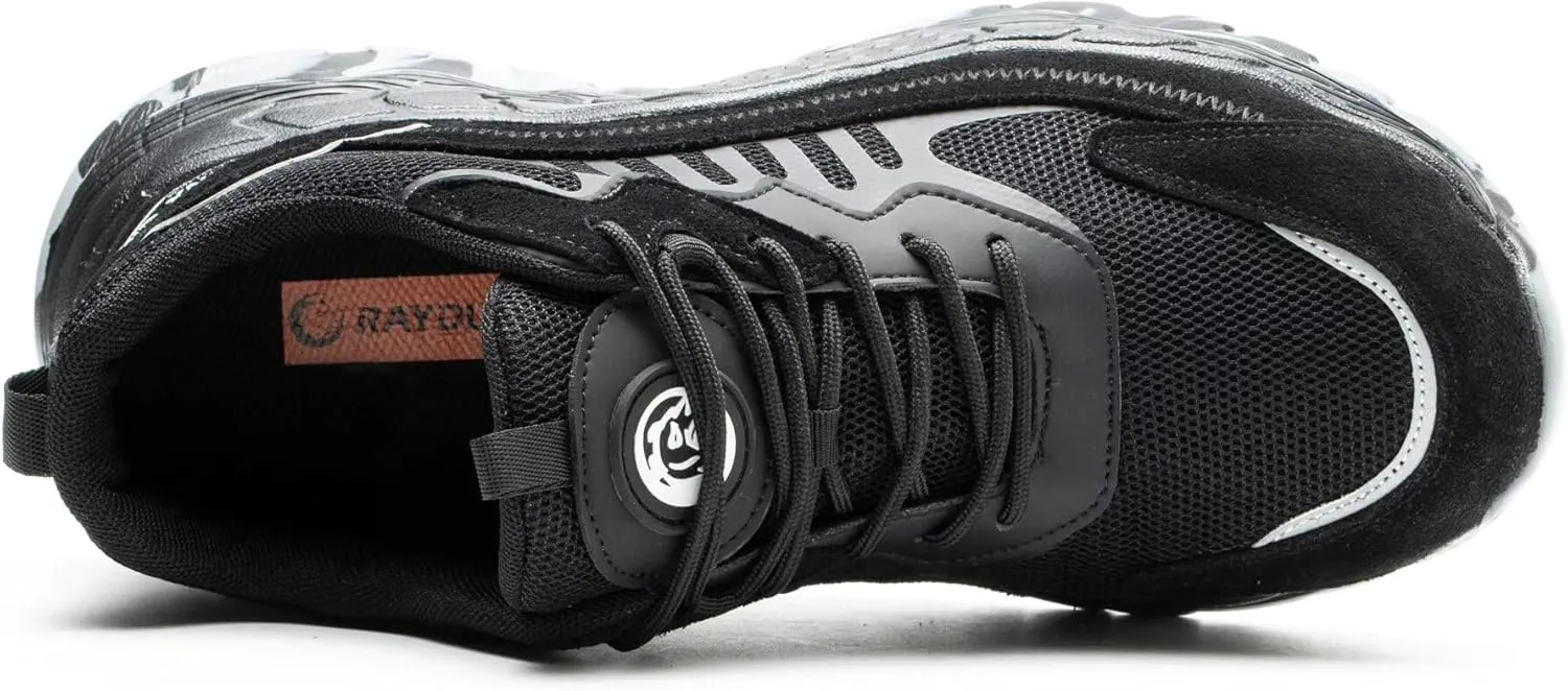 Steel Toe Sneakers for Men Women Lightweight Safety Work Shoes Comfortable Sneakers Slip-Resistant Composite Toe Shoes for Construction
