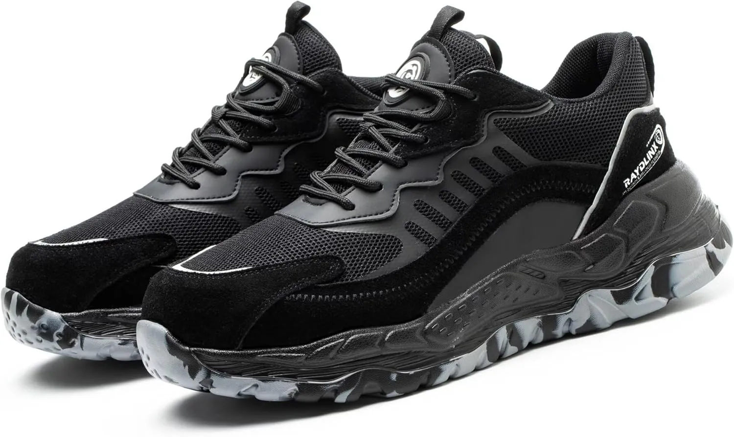 Steel Toe Sneakers for Men Women Lightweight Safety Work Shoes Comfortable Sneakers Slip-Resistant Composite Toe Shoes for Construction