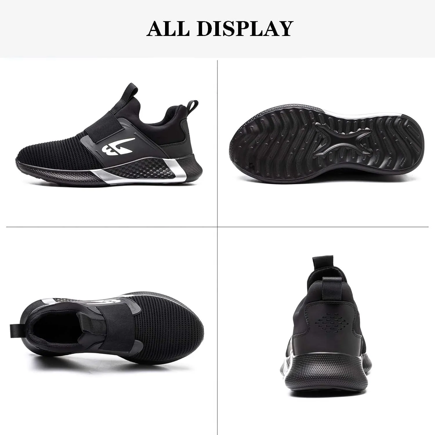 Steel Toe Work Shoes for Men Women Lightweight Comfortable Industrial & Construction Safety Footwear