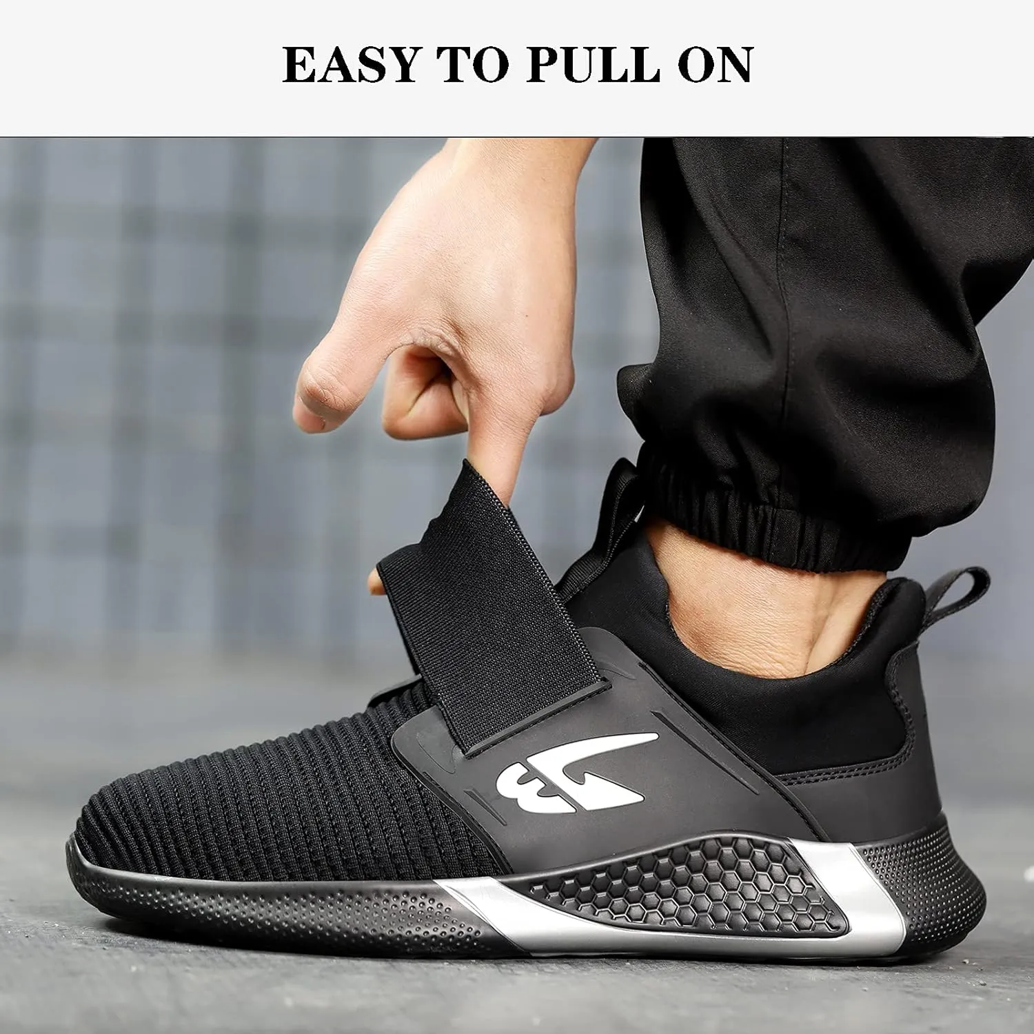 Steel Toe Work Shoes for Men Women Lightweight Comfortable Industrial & Construction Safety Footwear