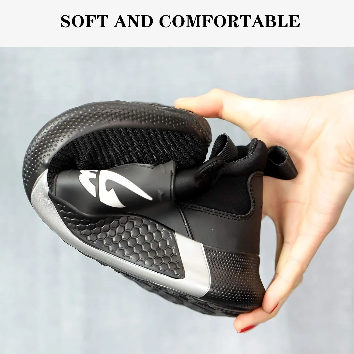 Steel Toe Work Shoes for Men Women Lightweight Comfortable Industrial & Construction Safety Footwear