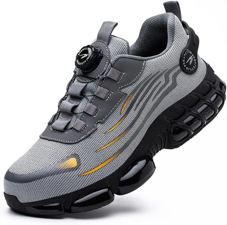 Steel Toe Work Sneakers for Men Women Lightweight Comfortable Industrial & Construction Work Safety Shoes