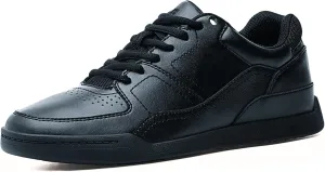 Street Casual Womens Black Comfortable Slip-Resistant Work Shoes for Food Service Safety