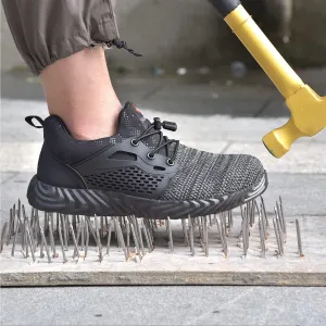 SUADEX Steel Toe Shoes for Men Women Indestructible Steel Toe Sneakers Lightweight Work Safety Shoes Puncture Proof Composite Toe