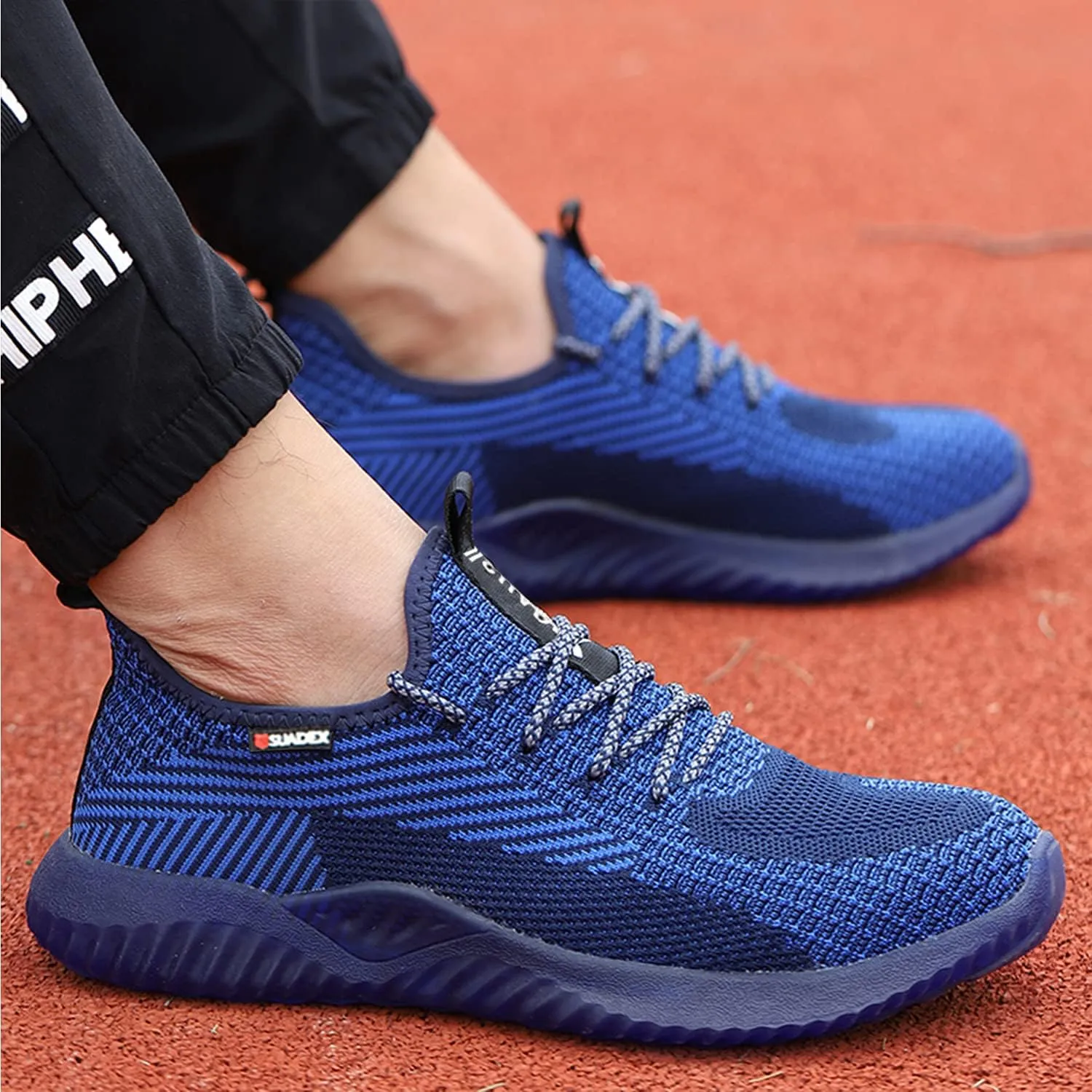SUADEX Steel Toe Shoes for Men Women Indestructible Steel Toe Sneakers Lightweight Work Safety Shoes Puncture Proof Composite Toe