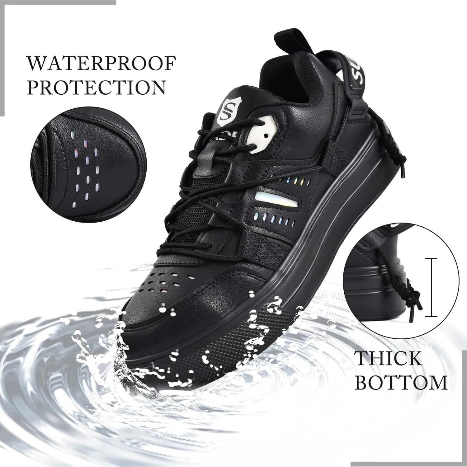 SUADEX Steel Toe Shoes for Men Women Indestructible Steel Toe Sneakers Lightweight Work Safety Shoes Puncture Proof Composite Toe