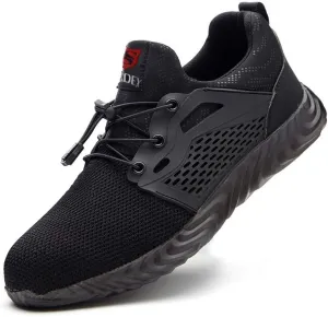 SUADEX Steel Toe Shoes for Men Women Indestructible Steel Toe Sneakers Lightweight Work Safety Shoes Puncture Proof Composite Toe