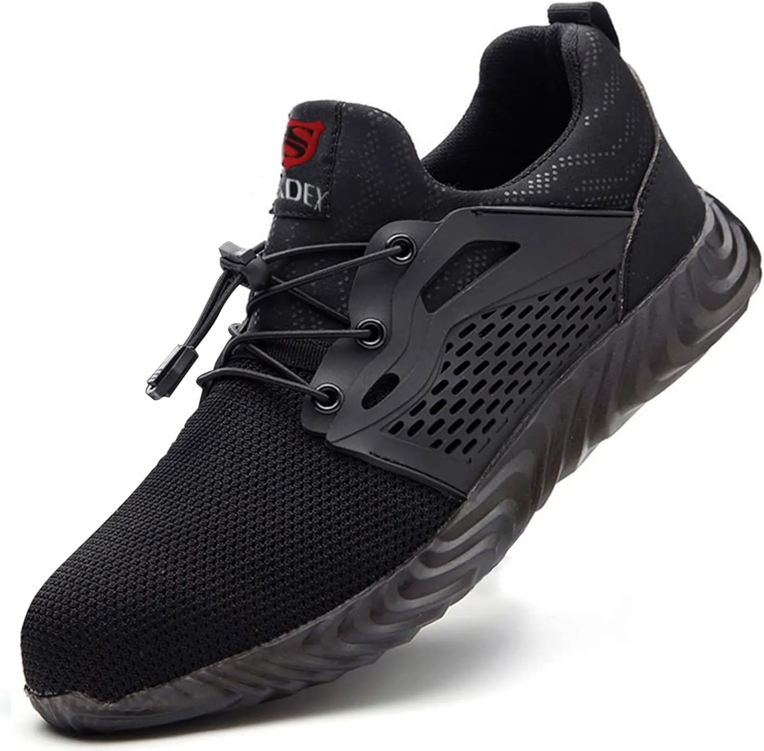 SUADEX Steel Toe Shoes Men Women Indestructible Work Safety Shoes Working Shoes Industrial Construction Shoes Black