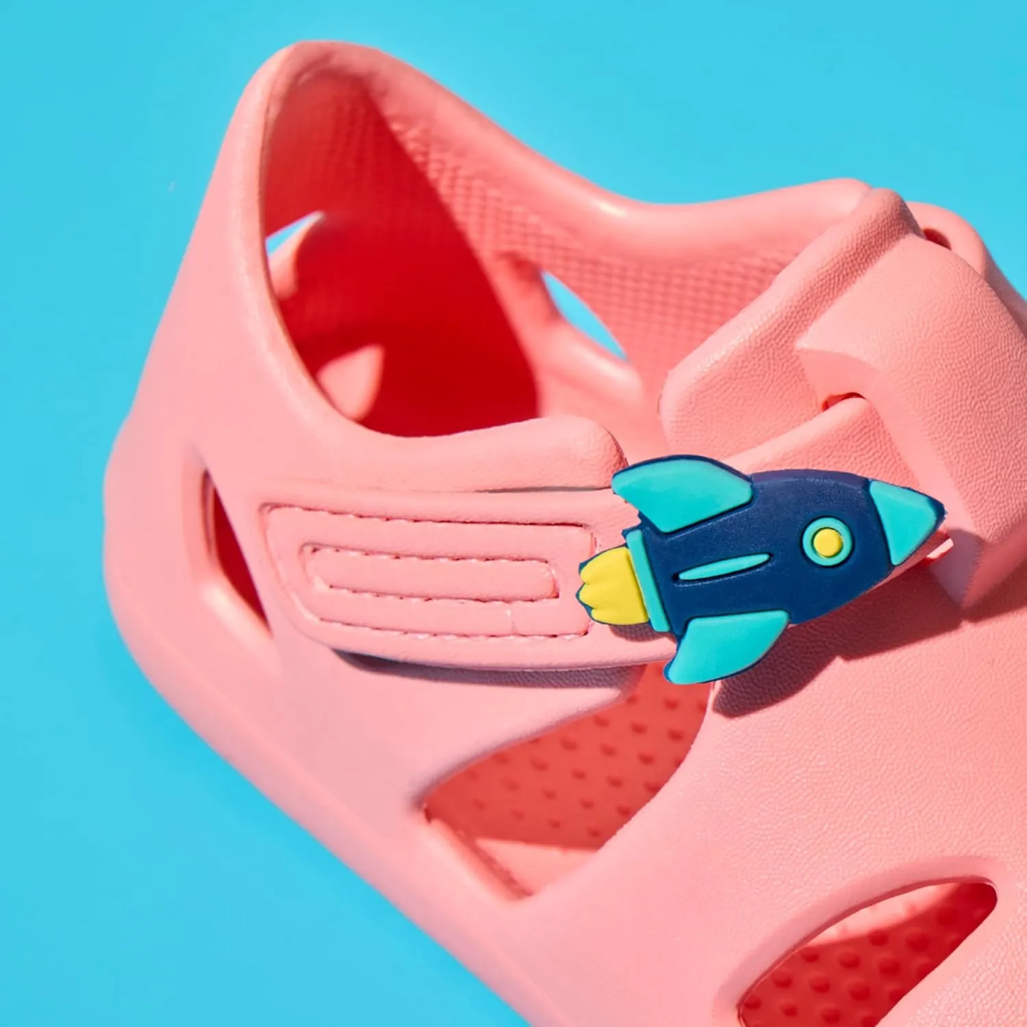 Ten Little Splash Sandal Charms for Kids, 2-Pack Silicone Shoe Charms for Boys and Girls